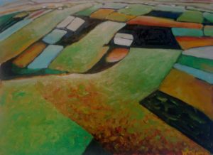 oil on paper on board 26" x 19"