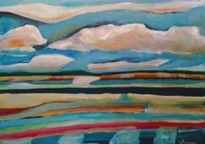 oil on paper on board 26" x 19"