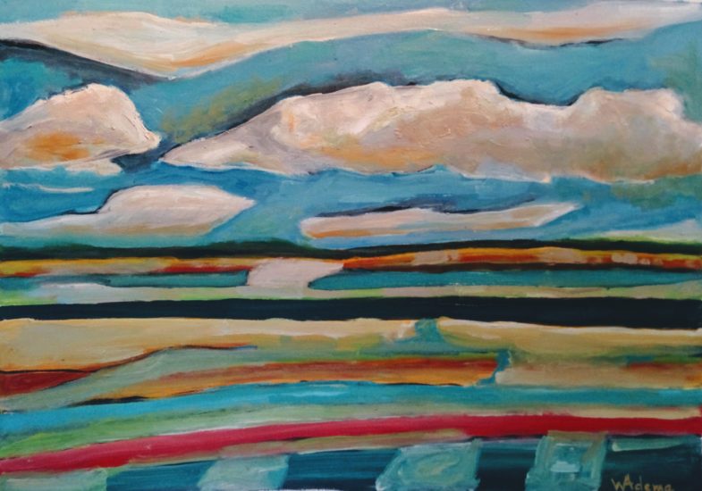 oil on paper on board 26" x 19"