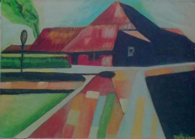 oil on paper on board 26" x 19"