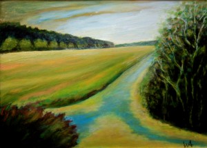 oil on paper 21" x 15"