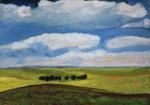 oil on paper 21" x 15"