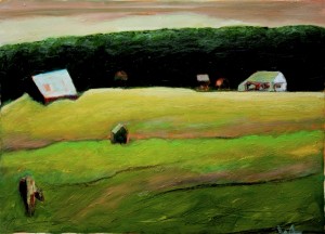 oil on paper 21" x 15"