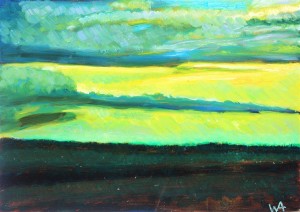 oil on paper 21" x 15"