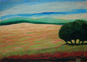 oil on paper 21" x 15"