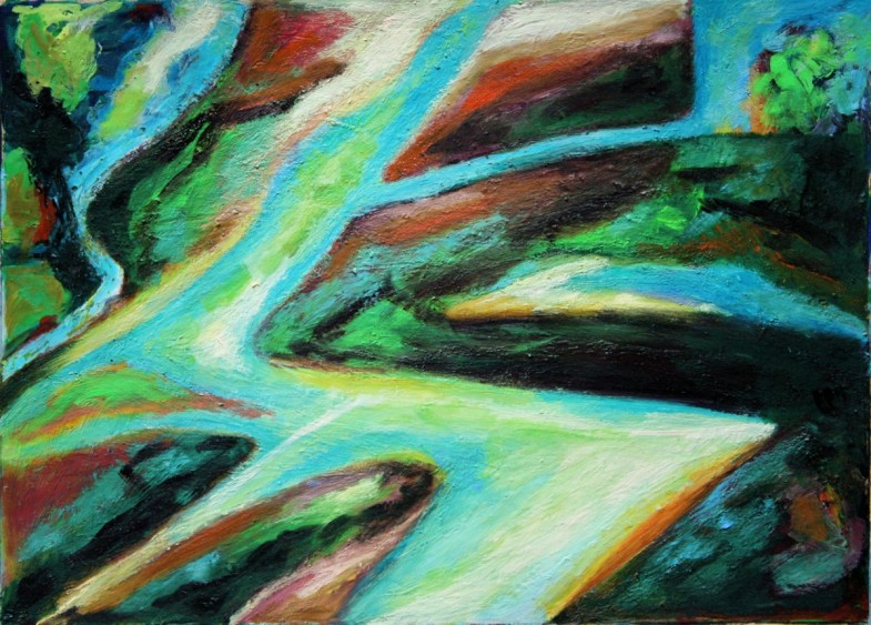 oil on paper 21" x 15"