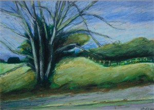 oil on paper 14" x 10"