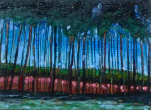 oil on paper on board 11" x 8"