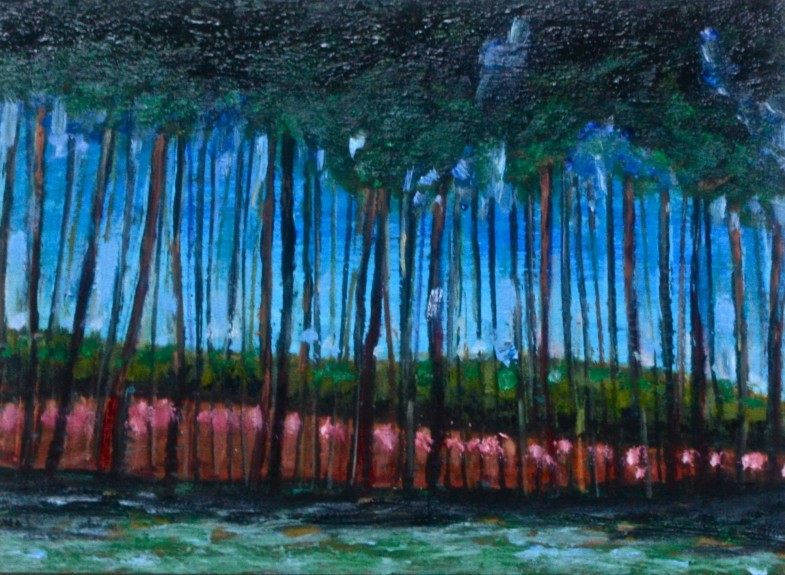 oil on paper on board 11" x 8"