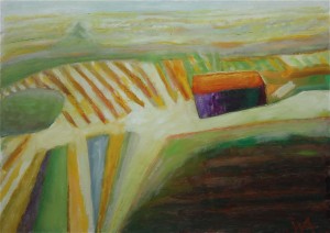 oil on paper 26" x 18"