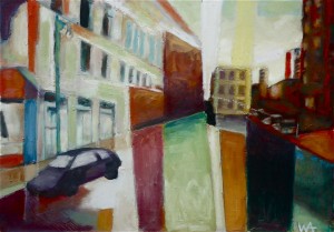 oil on paper 26" x 18"