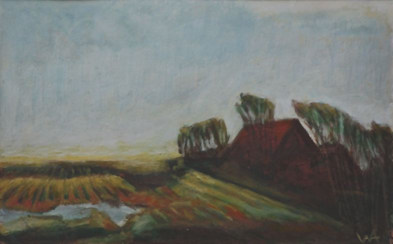 oil on paper 19" x 12"