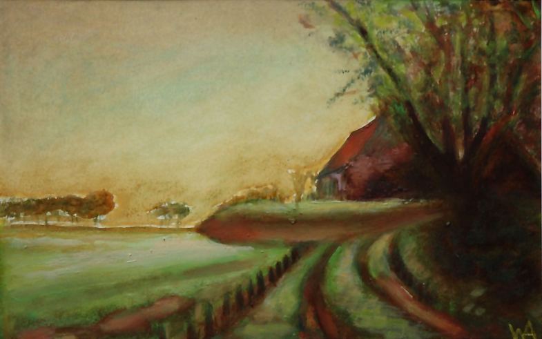 oil on paper 19" x 12"