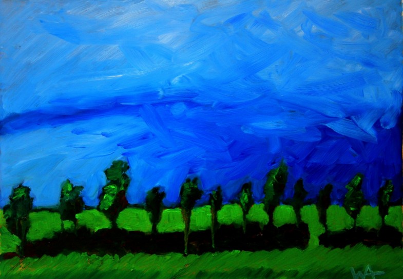 oil on paper 21" x 15"