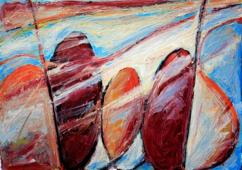 oil on paper 21" x 15"