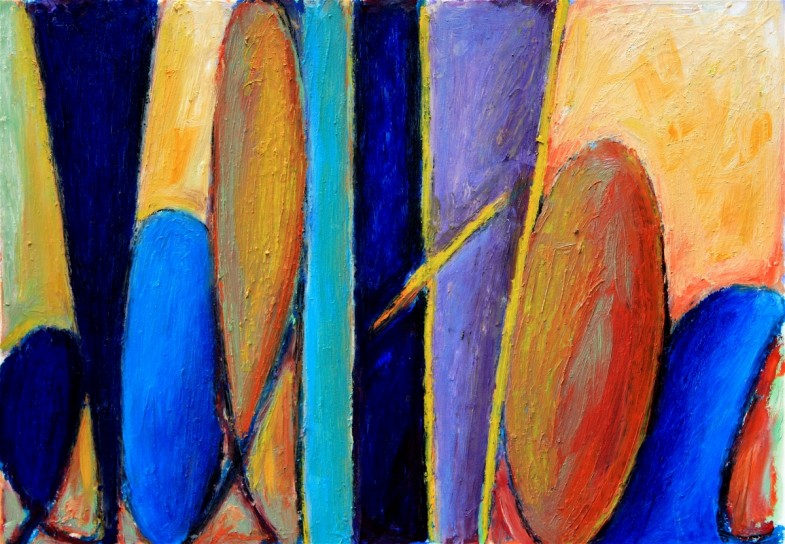 oil on paper 21" x 15"