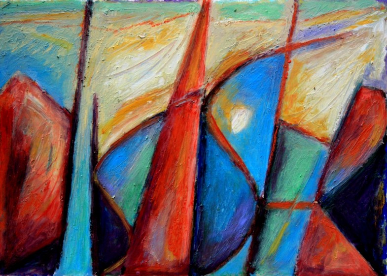 oil on paper 21" x 15"