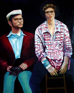 oil on paper on canvas 38" x 48"