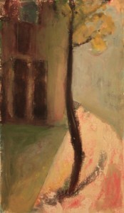 oil on paper 17" x 10"