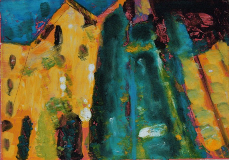 oil on paper 14" x 10"