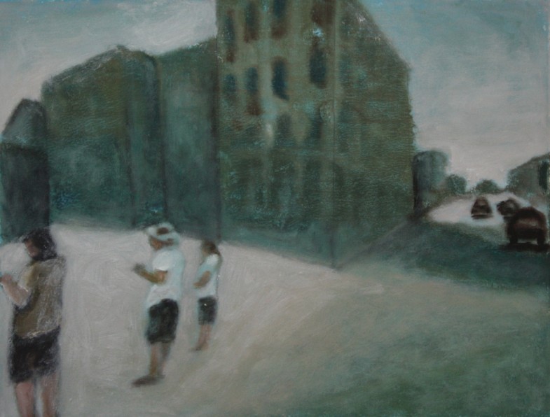 oil on paper 18" x 14"