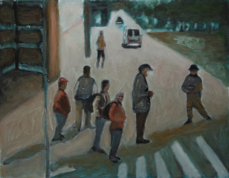 oil on paper 18" x 14"