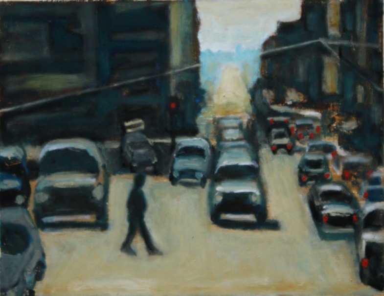 oil on paper 18" x 14"