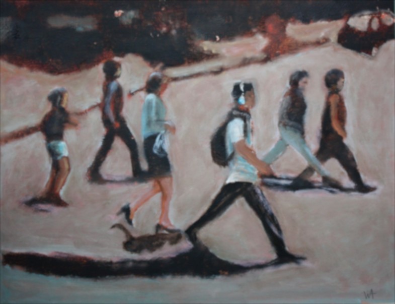 oil on paper 18" x 14"