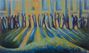 oil on canvas 44" x 27"