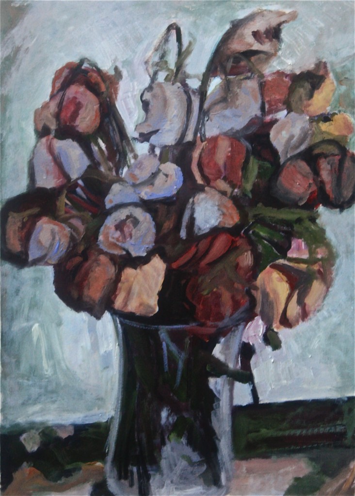 oil on paper 19" x 28"