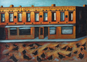 oil on paper on board 28" x 20"