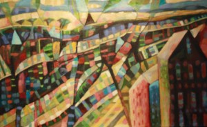 oil on canvas 44" x 27"