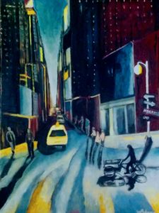 Oil on paper 22" x 30"