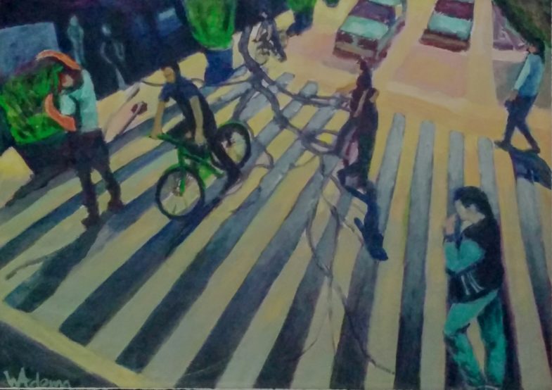 Oil on paper 26" x 18"