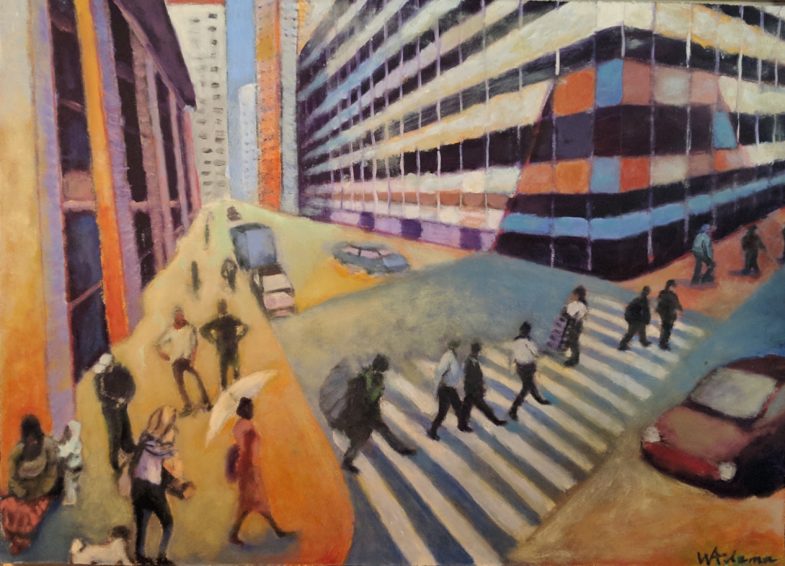 oil on paper 28" x 20"