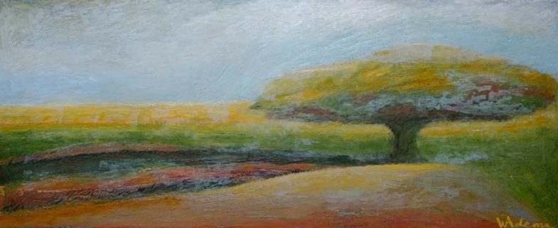 oil on canvas 44" x 18"