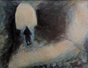 oil on paper 18" x 14"