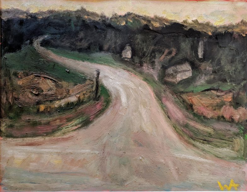 oil on paper 18" x 14"