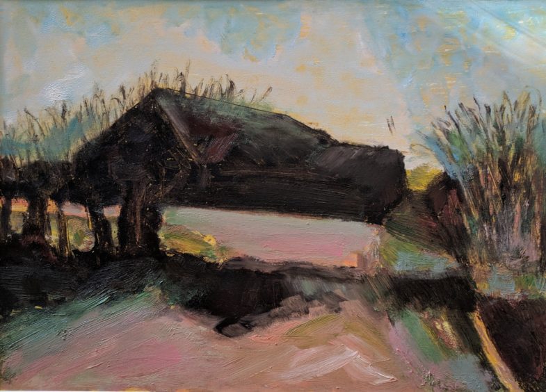 oil on paper 14" x 10"