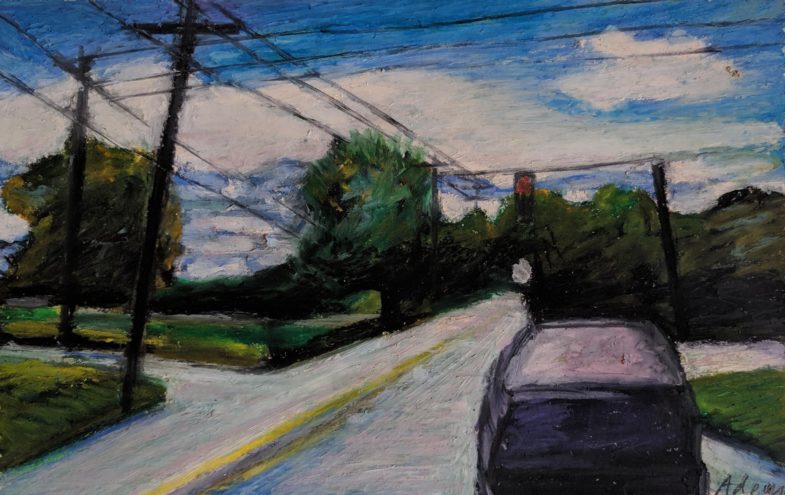 oil on paper 10" x 6"