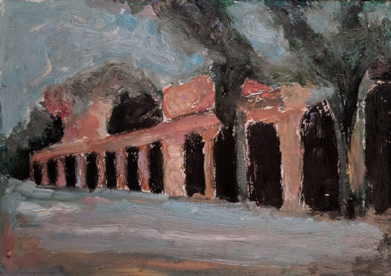 oil on paper 14" x 10"