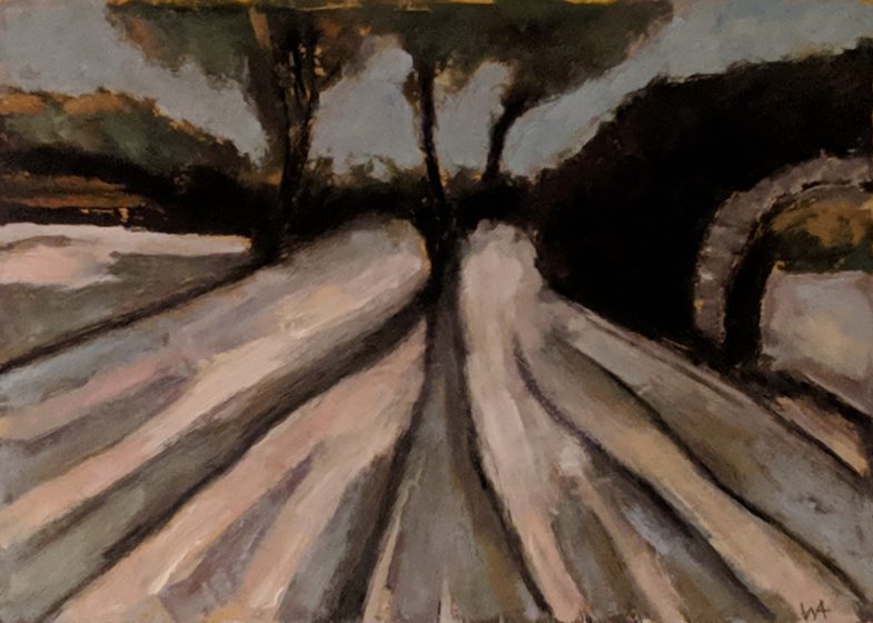 oil on paper 14" x 10"