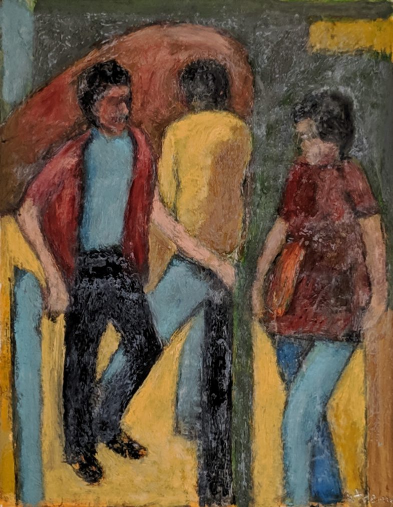 oil on paper 12" x 14"