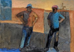 oil on paper 21" x 15"