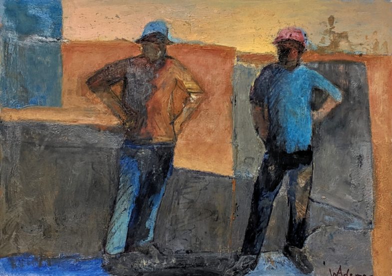 oil on paper 21" x 15"