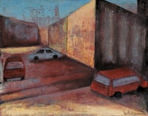 oil on paper, 18" x 14"