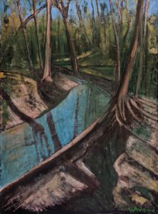 monotype oil on paper 20" x 27"