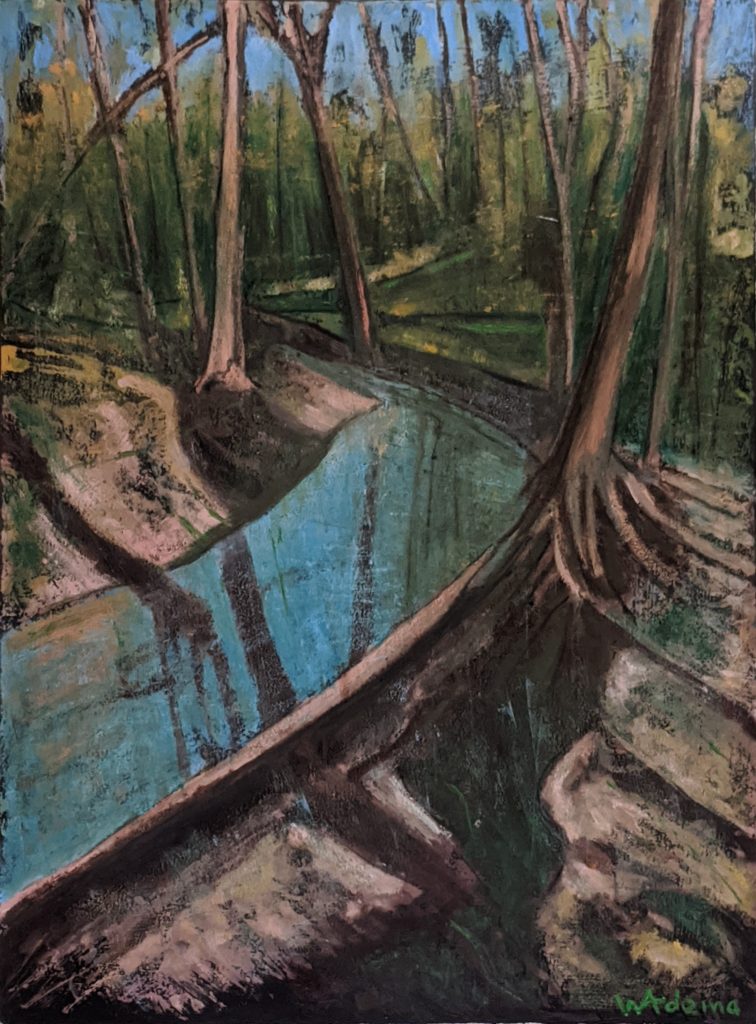 monotype oil on paper 20" x 27"