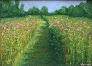 oil on paper bonded to a panel 27" x 20"