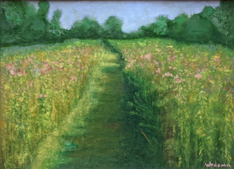 oil on paper bonded to a panel 27" x 20"